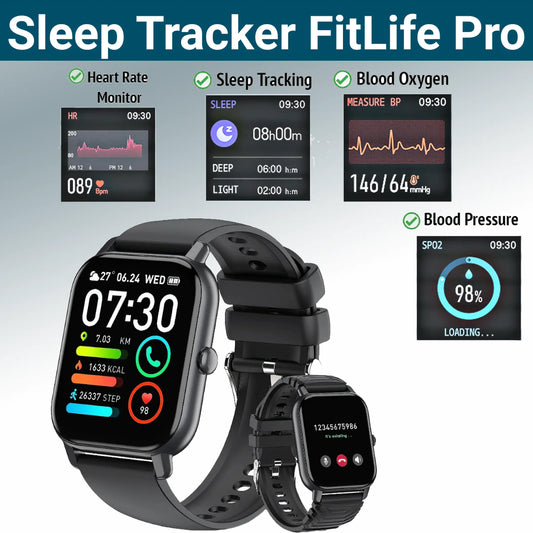 InSleep Heart Rate Monitor FitLife Pro SmartWatch